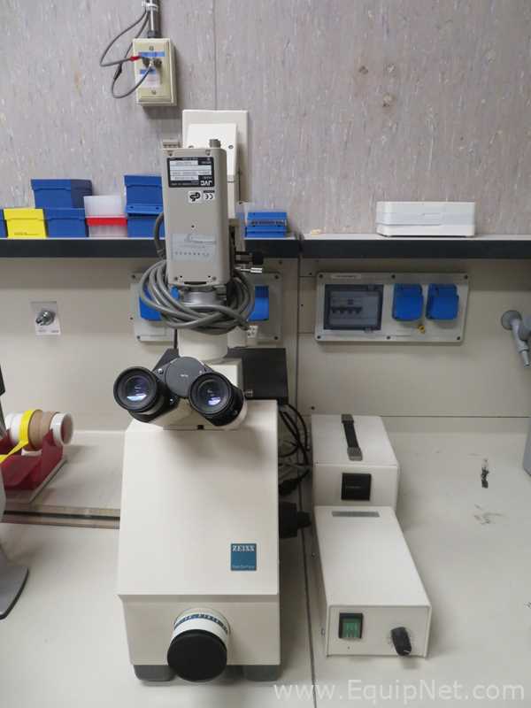 Zeiss Axiovert 35 Inverted Microscope with Zeiss Power Supply