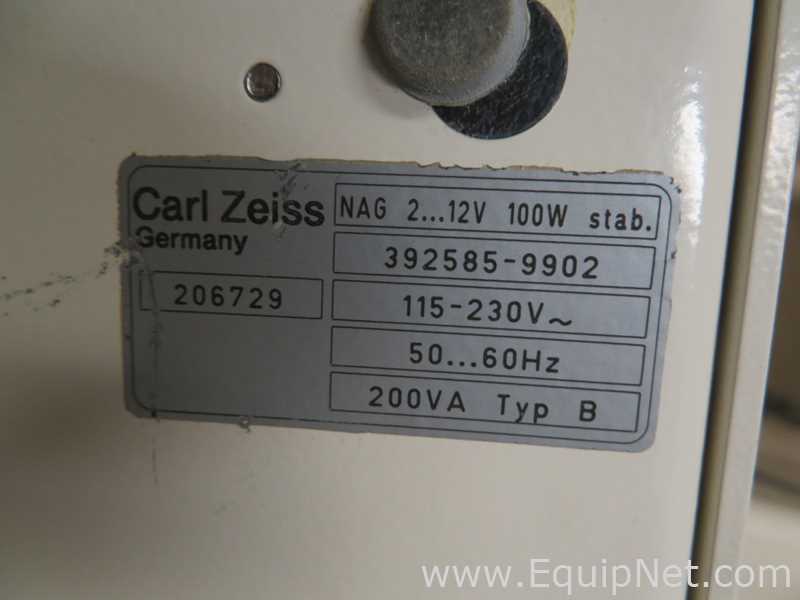 Zeiss Axiovert 35 Inverted Microscope with Zeiss Power Supply