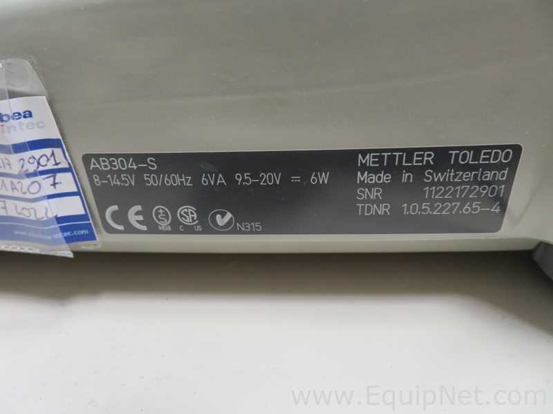 Lote de 2 Báscula Mettler Toledo AB304-S