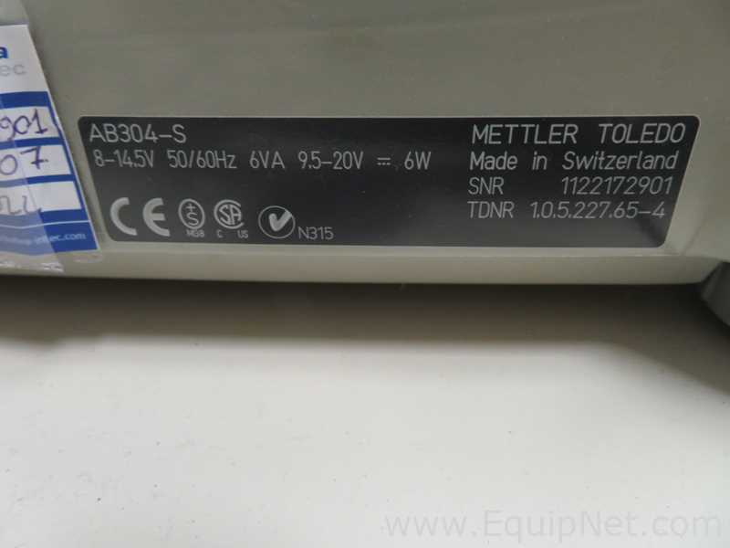 Lote de 2 Báscula Mettler Toledo AB304-S