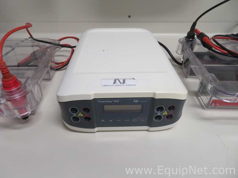 Lot of 2 Biorad Sub-Cell GT Wide Mini Electrophoresis With Biorad Power Ease Power Supply