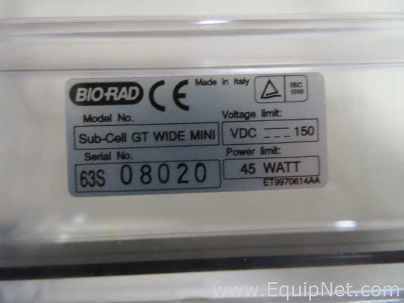 Lot of 2 Biorad Sub-Cell GT Wide Mini Electrophoresis With Biorad Power Ease Power Supply