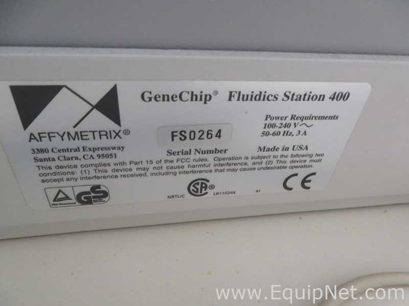 Escáner Affymetrix Gene Chip Scanner 3000