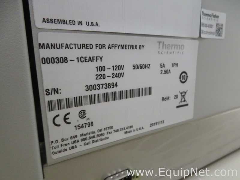 Escáner Affymetrix Gene Chip Scanner 3000