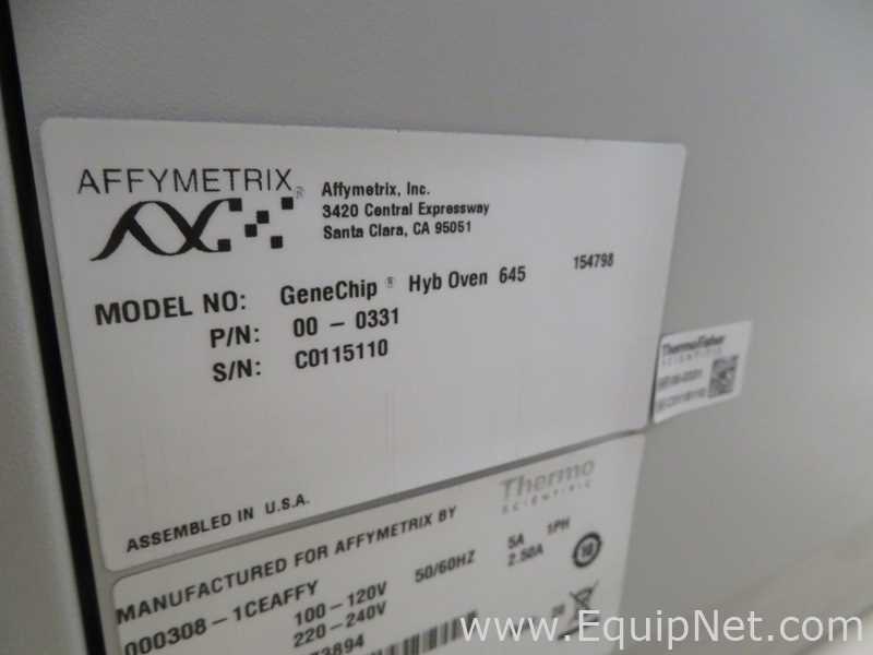 Escáner Affymetrix Gene Chip Scanner 3000