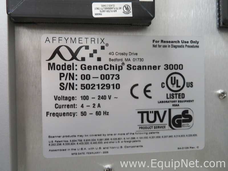 Escáner Affymetrix Gene Chip Scanner 3000