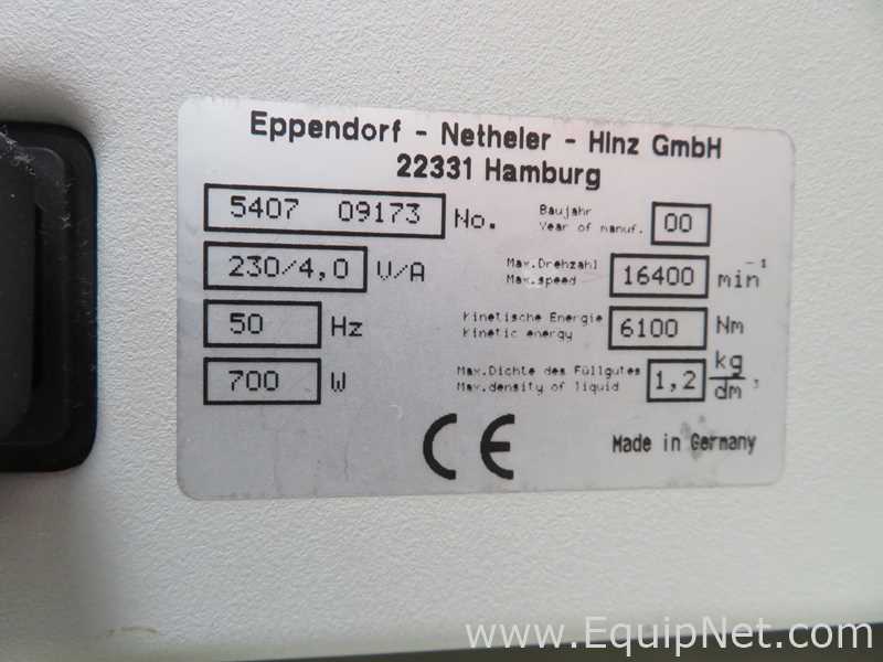 Eppendorf 5417 R Refrigerated Laboratory Centrifuge