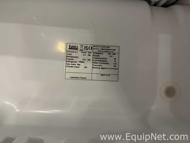 Lot of 2 Lec Medical LSFSF312BT Refrigerators