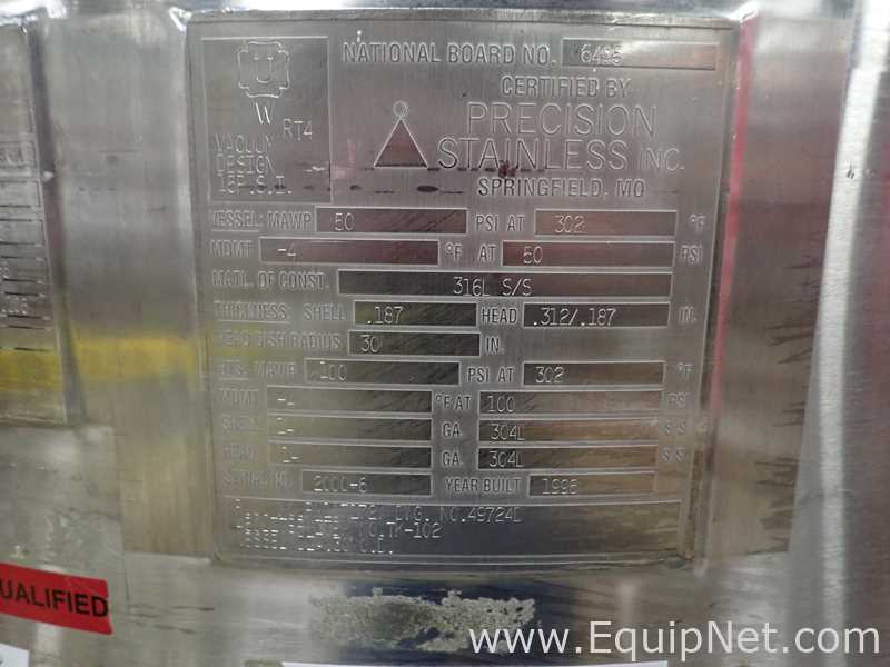 Precision Stainless 450L Jacketed 316L Stainless Steel Mixing Tank