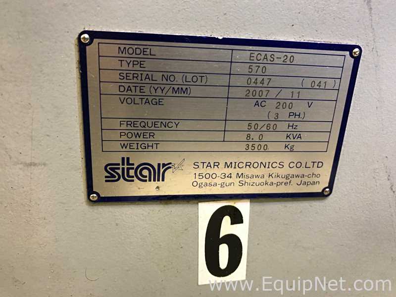 Máquina Automática de Parafuso Star Micronics Co. Ltd. ECAS 20