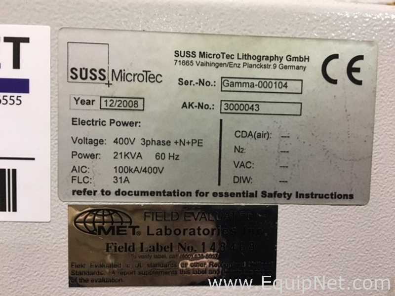 Suss MicroTec Gamma 80 Developer Fully Automatic Cluster System