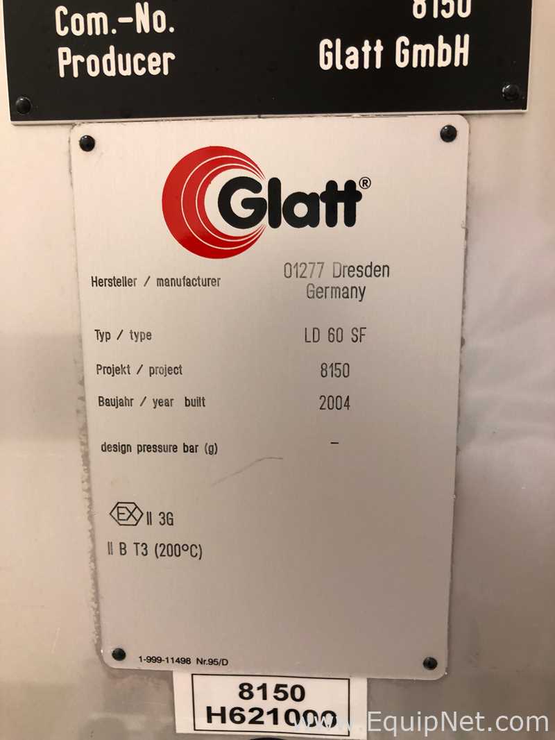 Secador de Leito Fluidizado Glatt GPCG 60