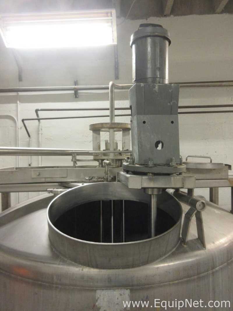 850 Gallon Agitated Stainless Steel Tank With Mount For Homogenizer