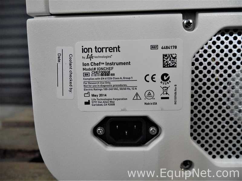 Secuenciador  Sequenzierungs Instrument Life Technologies Ion Torrent Chef  Ion Torrent Chef
