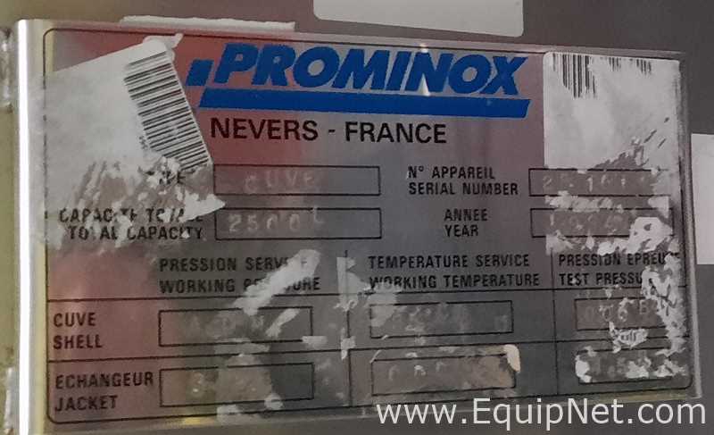 Reator aço inox Prominox 2500 L