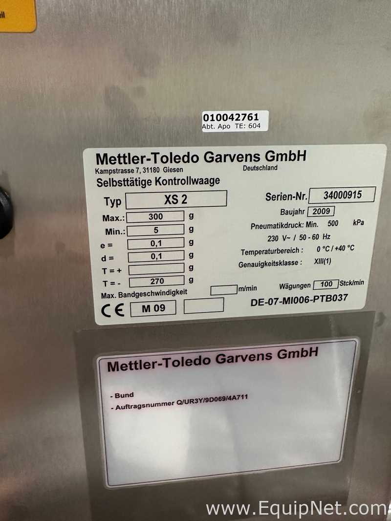 Verificador de Peso Mettler Toledo Garvens GmbH XS 2