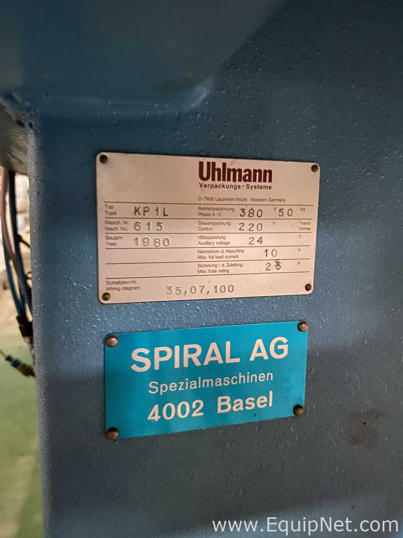 Uhlmann KP1L Blister Sealing Machine