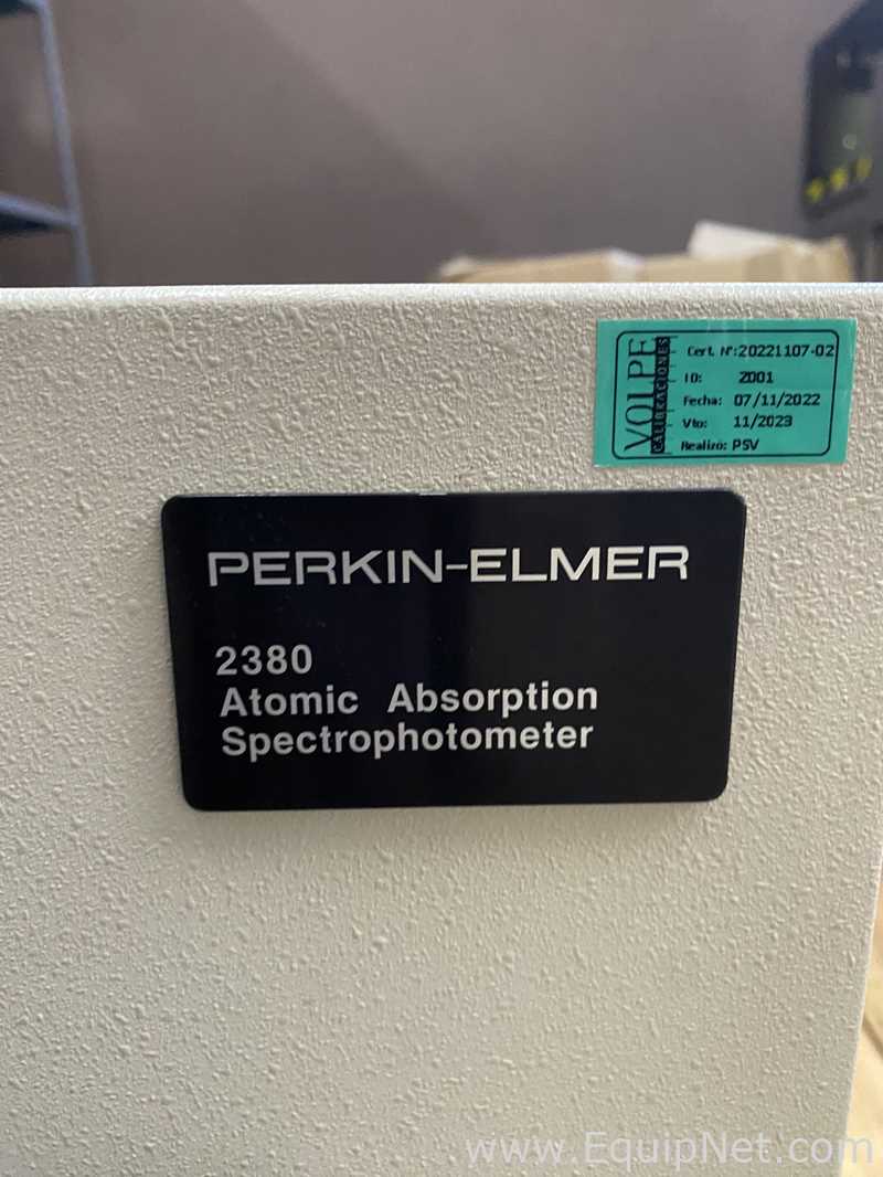 Perkin Elmer 2380 Atomic Absorption Spectrophotometer Listing #969101