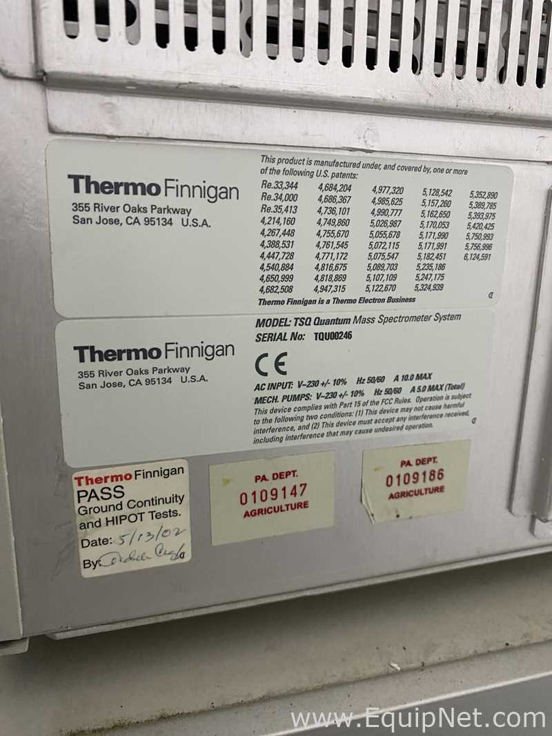Espectrômetro de Massa Thermo Finnigan TSQ Quantum