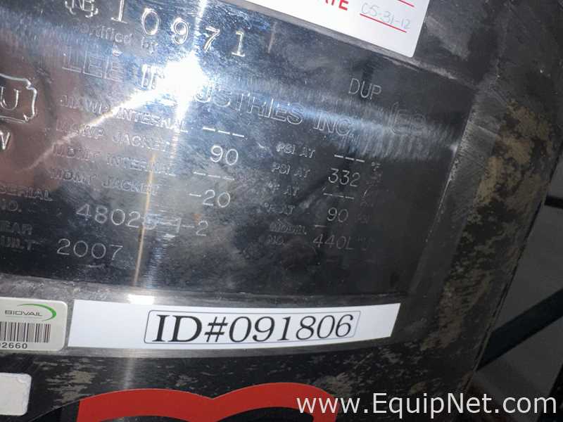 Tanque aço inox Lee Industries, Inc. 440LU