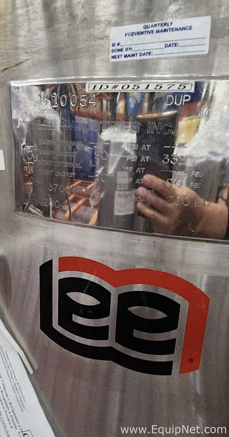 Tanque aço inox Lee Industries, Inc. 200L U