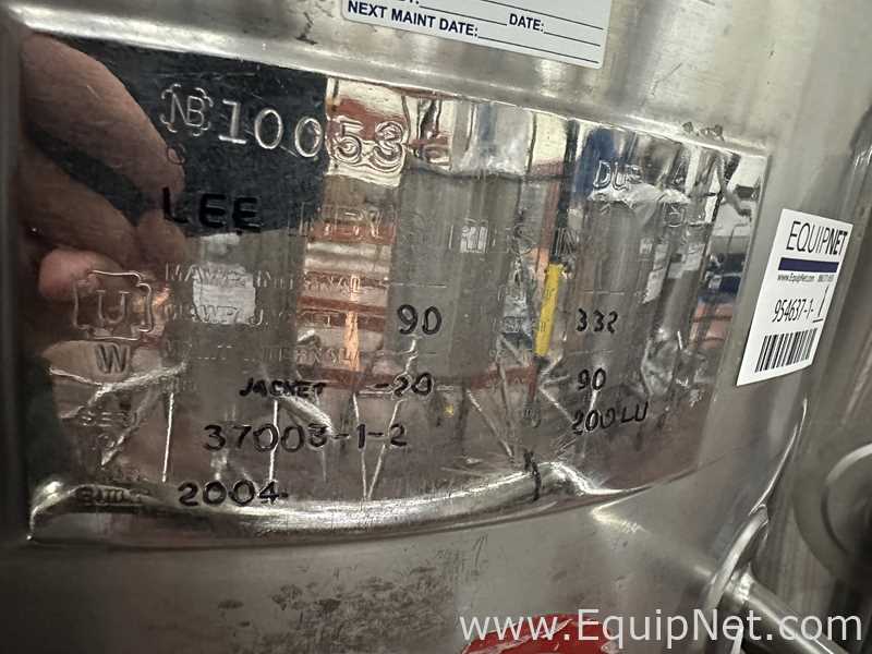 Tanque aço inox Lee Industries, Inc. 200L U