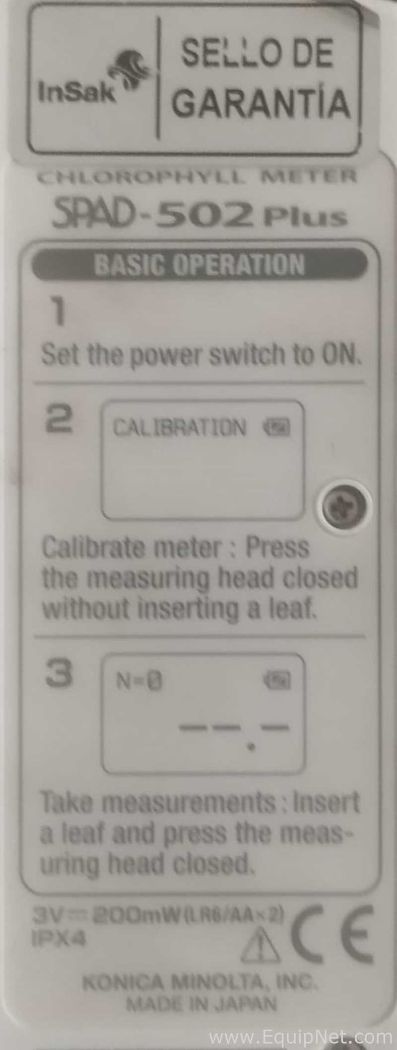 Spectrum Technologies Inc SPAD 502DL Plus Chlorophyll Meter