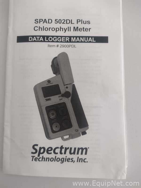Spectrum Technologies Inc SPAD 502DL Plus Chlorophyll Meter