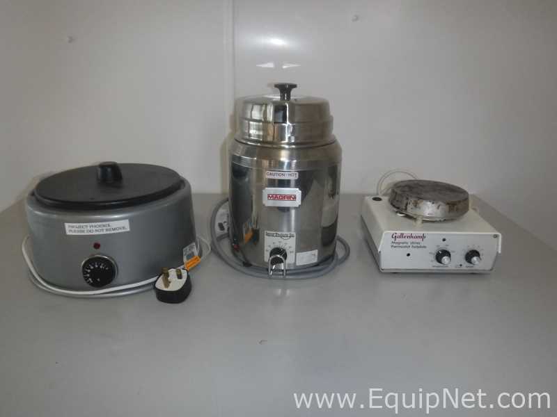 Lote de 3 Agitador / Parrilla Gallenkamp Magnetic Stirrer Thermostat Hotplate