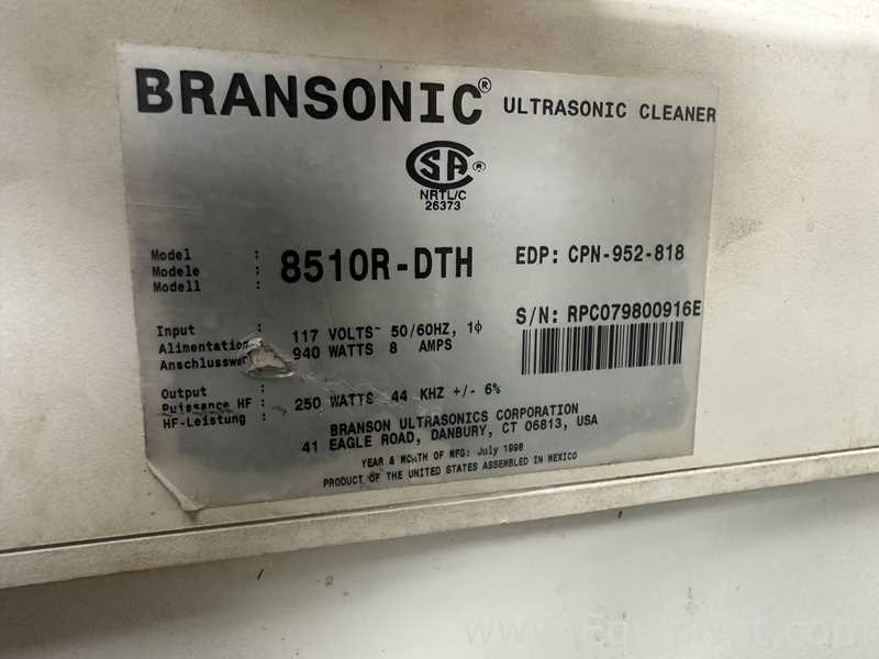 Centrífuga para laboratorio Bransonic 8510R-DTH