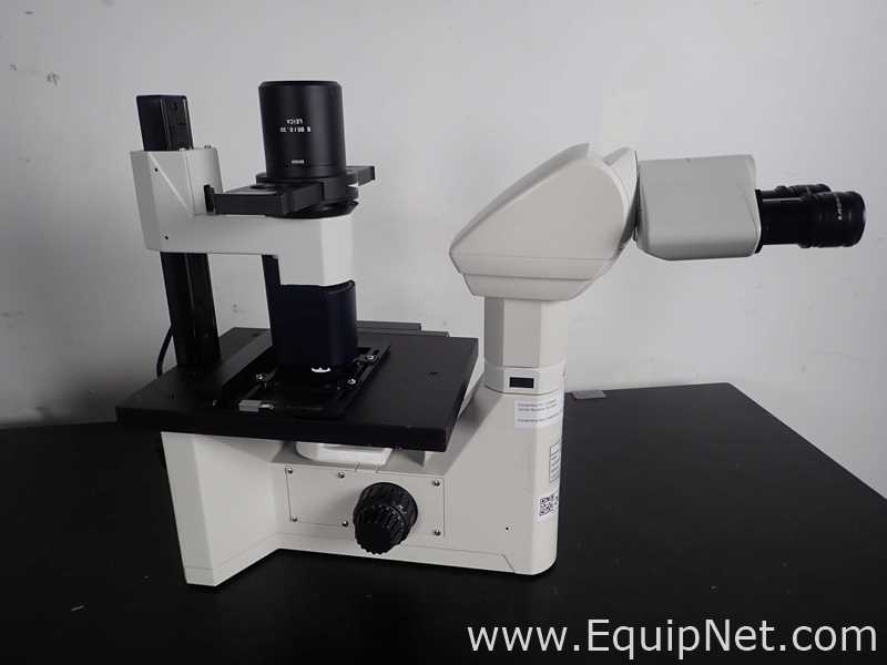 Leica DMIL LED Inverted Microscope with Extec High Intensity Fiber Optic Illuminator