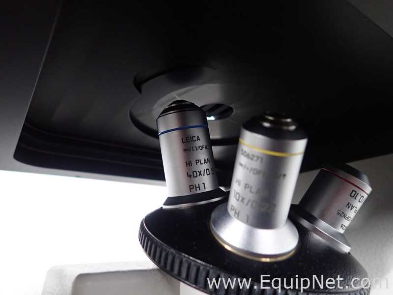 Leica DMIL LED Inverted Microscope with Extec High Intensity Fiber Optic Illuminator