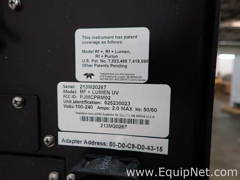 Cromatógrafo Flash Teledyne Isco CombiFlash RF Plus Lumen