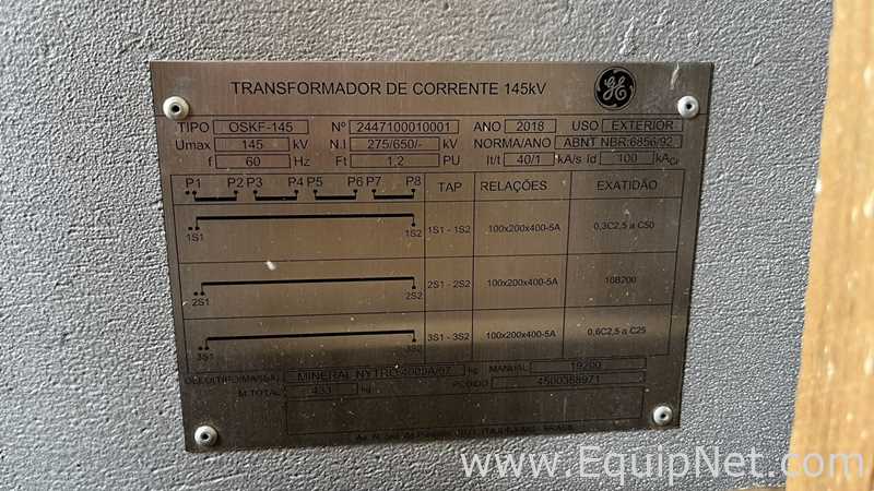 Set of GE OSKF-145 Current Transformers