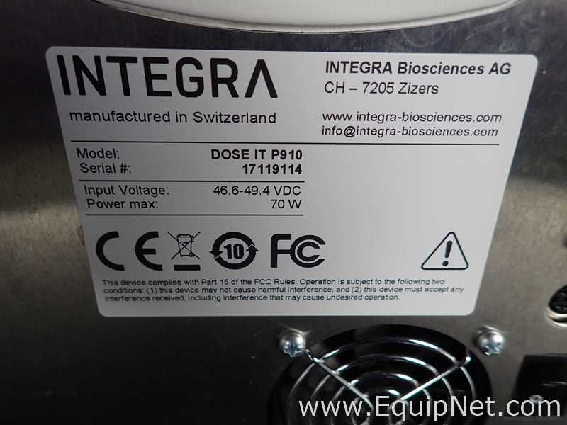 Integra Biosciences Dose It P910 Peristaltic Pump