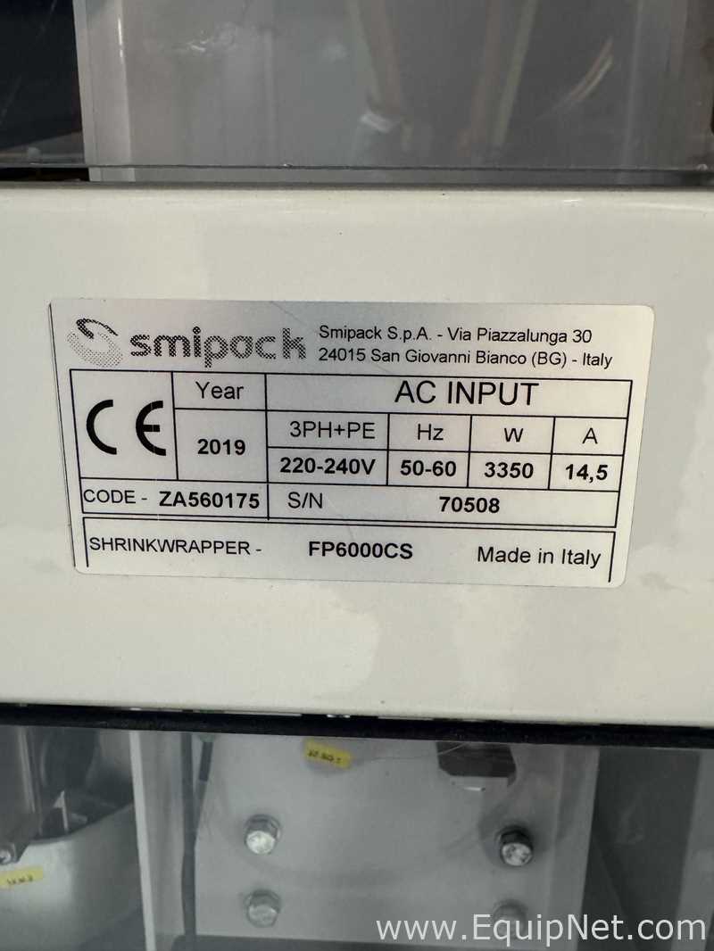 Embaladora/Encelofanadora/Encartuchadeira Smipack FP6000 CS