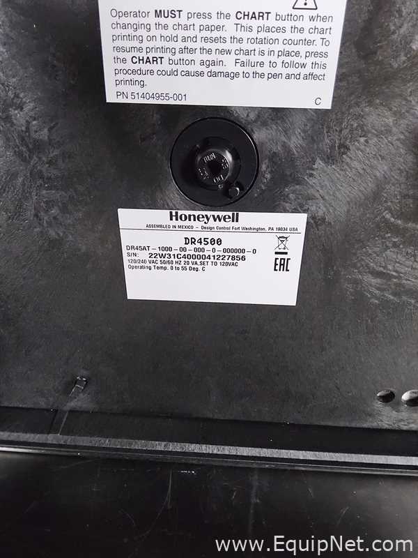 Línea de Registrador de Gráficos Honeywell DR4500. Sin usar