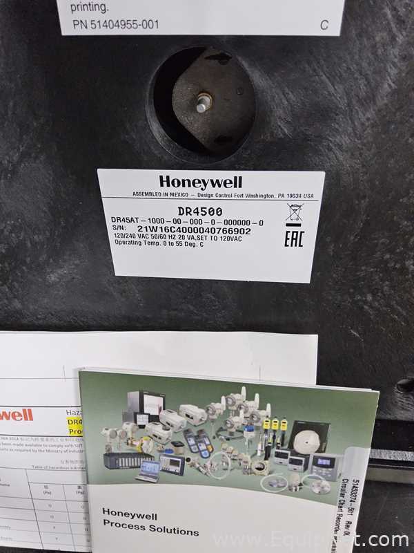 Unused Lot of 3  Honeywell Truline DR4500 Chart Recorders