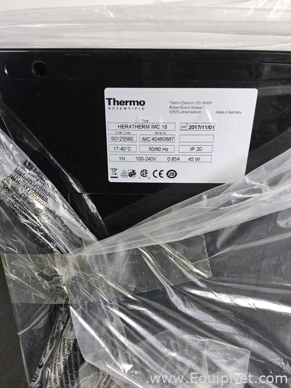 Incubadora Thermo Fisher Scientific Heratherm IMC 18. Sem Uso