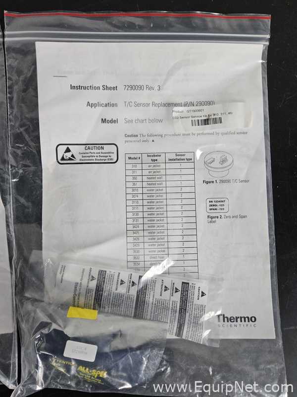 Lot of 4 Thermo Fisher 290090 T/C Sensor Replacements