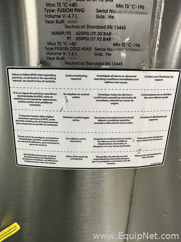 MVE Fusion 1526 PV Cryogenic Freezer