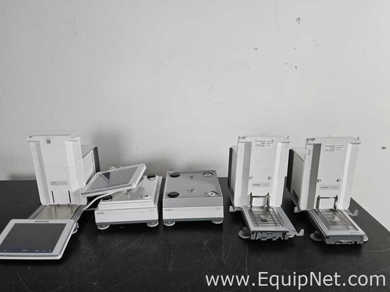 lote de  5 Balança de Laboratório Mettler Toledo 