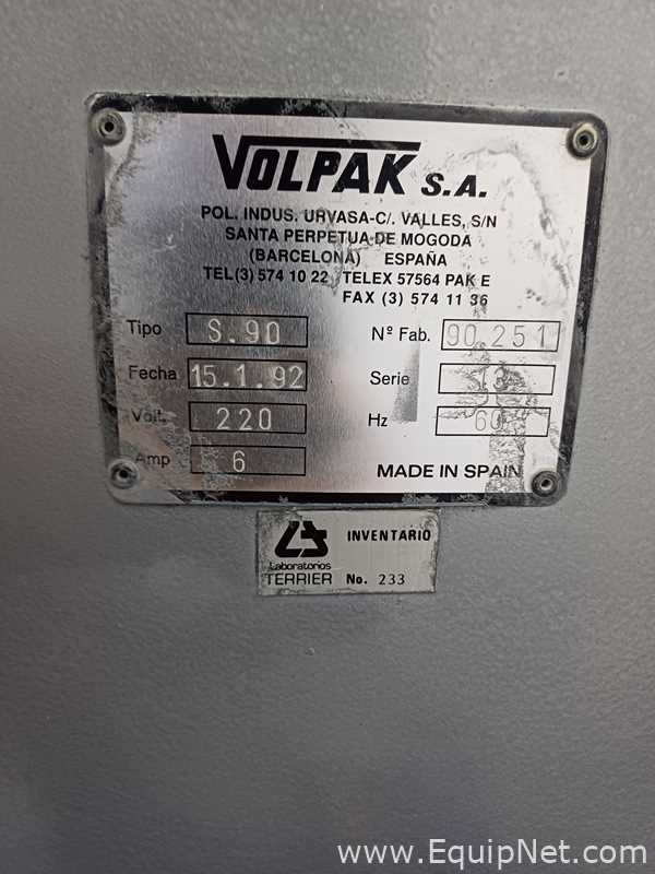 Máquina de Formado, Llenado, Sellado Horizontal Volpak S.90