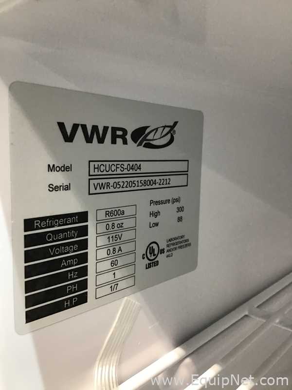 Lot Of 4 VWR HCUCFS-0404 Undercounter Laboratory Refrigerators