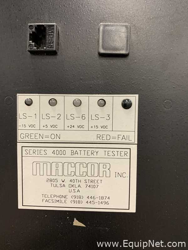 Maccor Series 4000 32 Channel Battery Test System