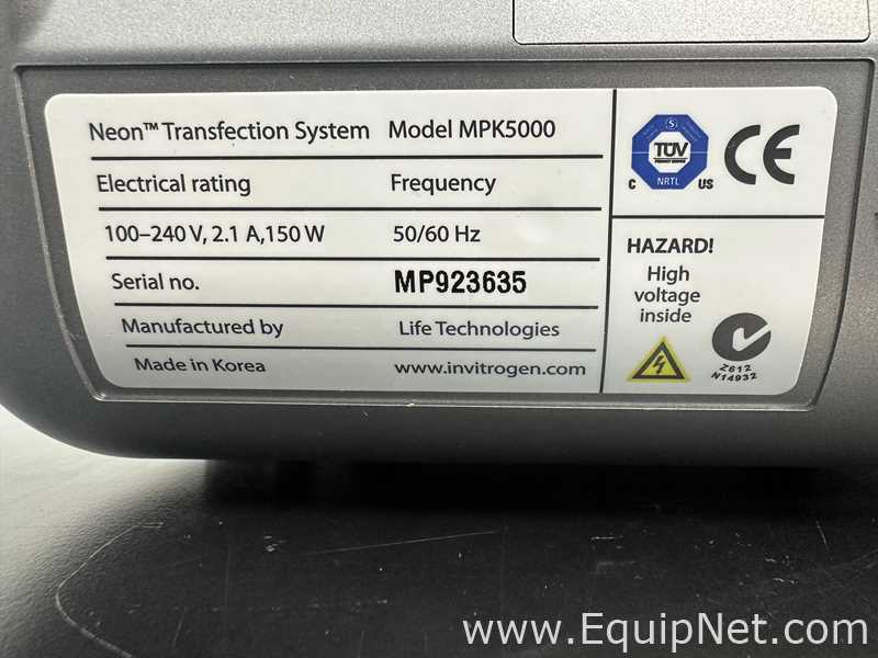 Equipamento para Dispositivos Médicos Invitrogen MPK5000