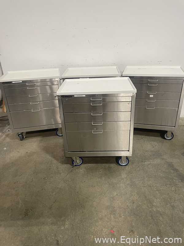 Lot of 4 Kennedy 5 Drawer Toolbox