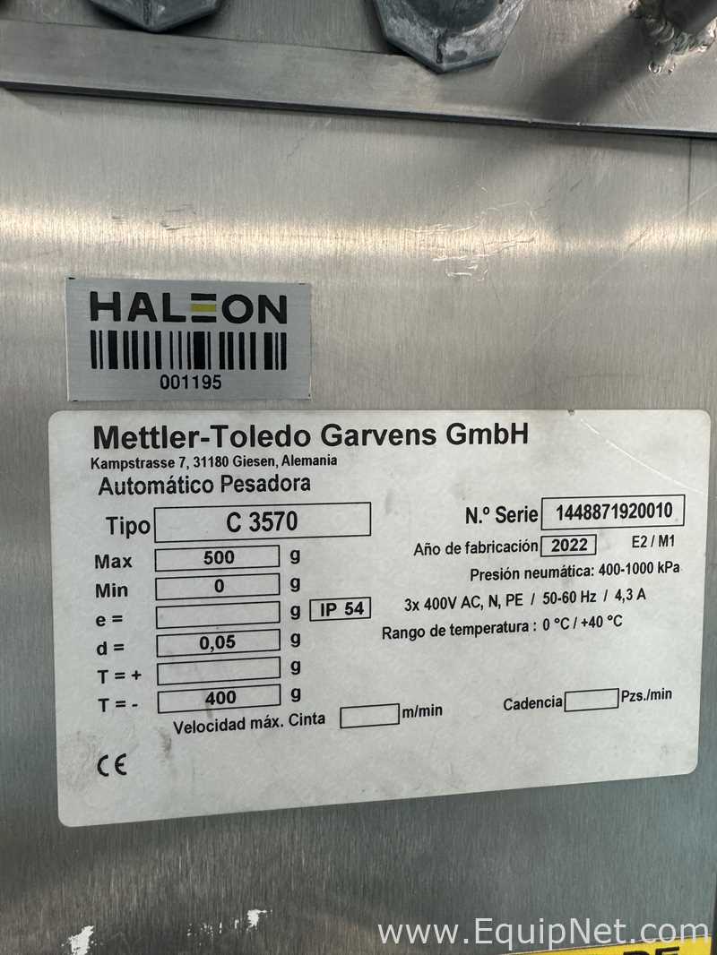 Mettler Toledo Garvens GmbH C3570 Check Weigher