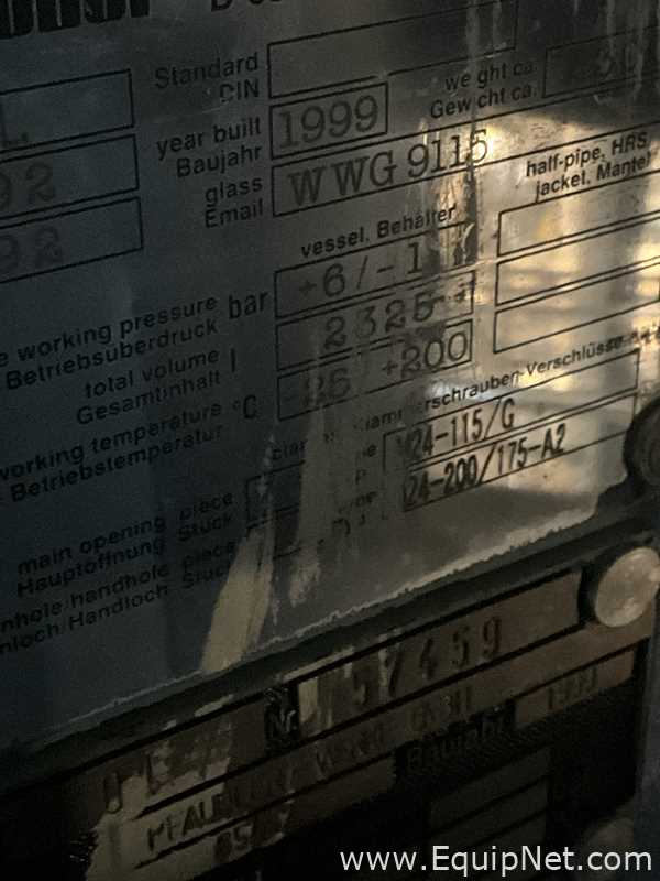 Recipiente de Presión Pfaudler-Werke GmbH 2300L.  2325 Litros