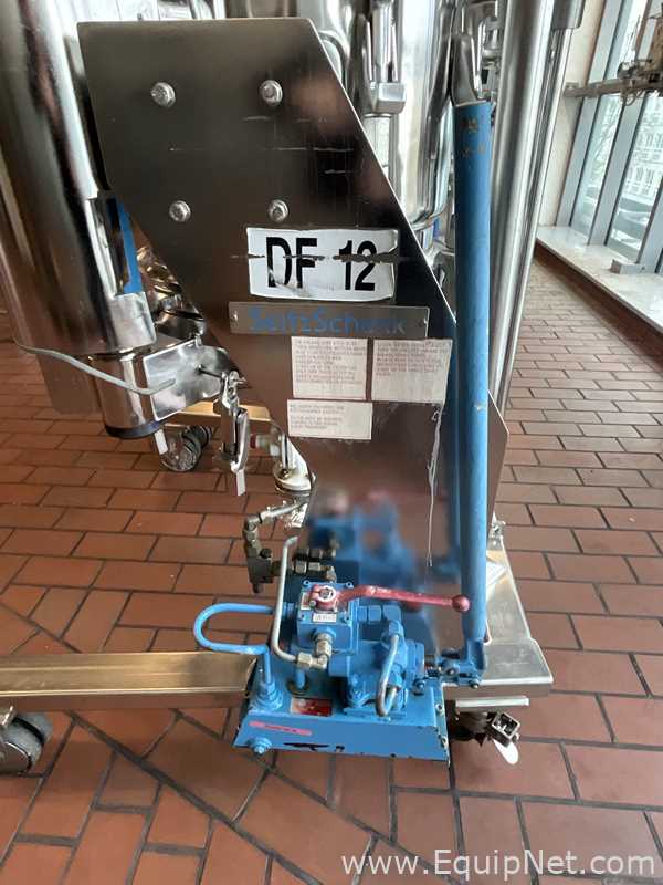 Seitz Schenk GmbH ESF600/125 125 Litre Hastelloy Mobile Vacuum Rated Jacketed Filter Vessel